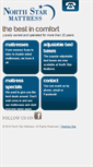 Mobile Screenshot of northstarmattress.com