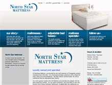Tablet Screenshot of northstarmattress.com